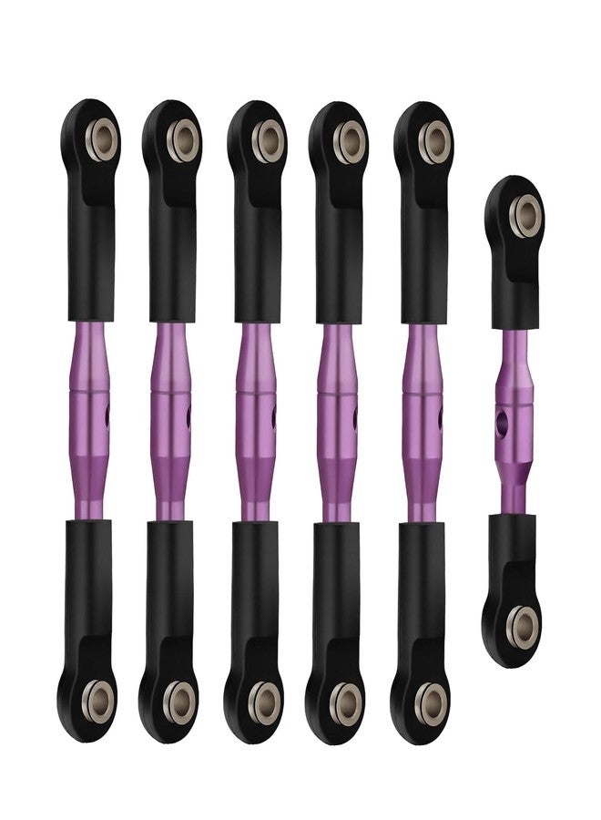 NMNRC Alum Turnbuckles Camber Links Linkage Tie Rod for 1/10 Slash Stampede Rustler Bandit 2WD VXL Series Upgrade Part Purple - Image 1